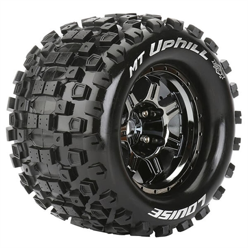 LOUISE RC MT-UPHILL 1/8 SPORT 0" OFFSET HEX 17MM BLACK E-R